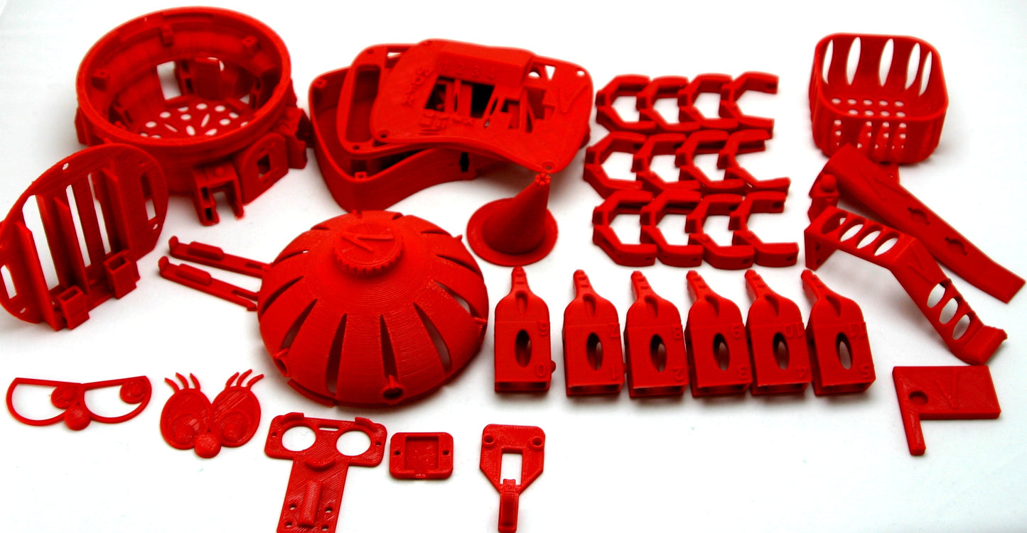 Vorpal Hexapod, 3D Printed Plastic Parts